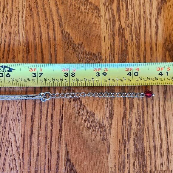 LIA SOPHIA Silver, Crystal, Stone Necklace - Picture 6 of 9